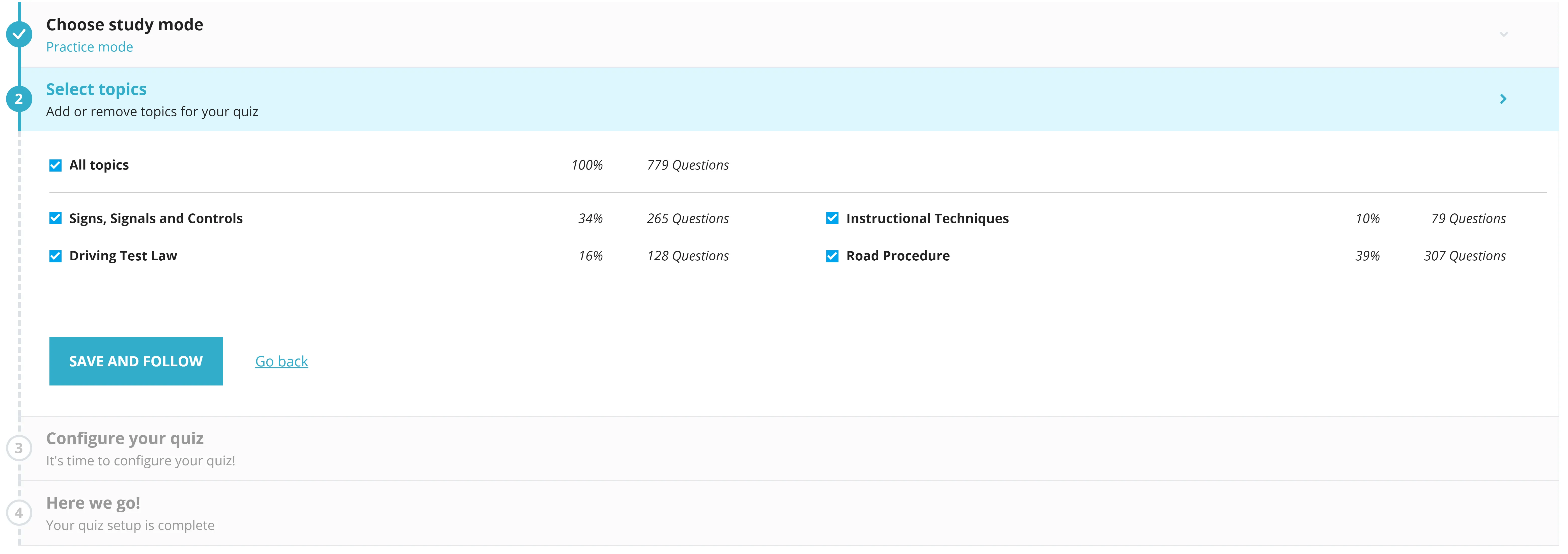 Study by topic of Society-of-Quality-Assurance-(SQA)-3PK practice test